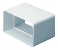 Domus System 100 rectangular channel connector - white