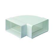 Domus System 125 90 degree rectangular to rectangular horizontal - white
