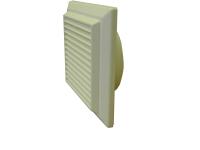 Domus System 150 round louvre grille with flyscreen