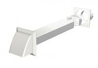 Tumble drier kit rectangular duct - white