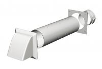 Tumble drier kit round duct - white