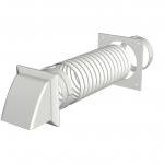 Cooker hood kit 100mm dia x 1m long – white 1