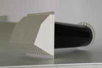 Stadium standard core drill vent 5" dia x 350mm long - brown outer/white inner