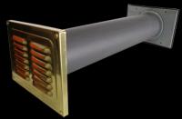 Stadium standard core drill vent 6" dia x 610mm long - brown outer/white inner