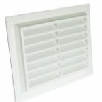Stadium white plastic face fitting vent 273mm x 197mm