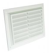 Stadium white plastic face fitting vent 273mm x 197mm with tear off strips