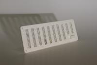 Stadium hit & miss ventilator with fly screen - white