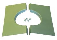 Flue terminal clamping set