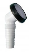 Polypipe spigot for appliance trap - angled