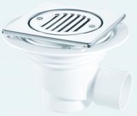 McAlpine TSG1-T6WH trapped horizontal outlet gulley - white