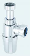 McAlpine chromed adj inlet slimline bottle trap with 75mm seal 1.1/4"