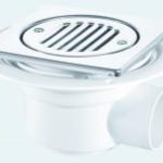 McAlpine TSG50-T150SS trapped horiz outlet gulley - polished SS