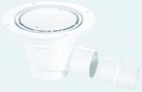 McAlpine TSG50stainless trapped horizontal outlet gulley - polished stainless