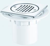 McAlpine TSG2-T6stainless trapped vertical outlet gulley - polished stainless