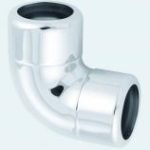 McAlpine chromed brass 90 degree bend