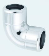 McAlpine chromed brass 90 degree bend
