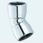 McAlpine chromed brass 135 degree bend