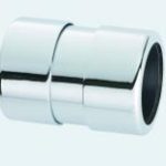 McAlpine chromed brass straight connector