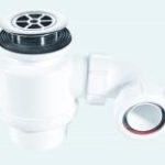 McAlpine STW8R shower trap with 50mm seal & 85mm chromed plastic flange 1