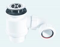 McAlpine STW8R shower trap with 50mm seal & 85mm chromed plastic flange