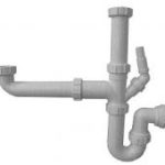 McAlpine SK1 bowl & half sink waste kit with single appliance nozzle