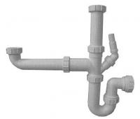 McAlpine SK1 bowl & half sink waste kit with single appliance nozzle