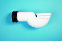 Polypipe KwikFit WC pan connector - swan neck