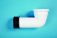 Polypipe KwikFit WC pan connector - 90 degree bent