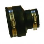 FLEXI-COUP 4" clay x3" cast iron/plastic