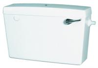 Macdee Concord WC cistern - white with high level side inlet - internal overflow