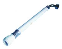 Speedfit white PVC hose 300mm long - 15mm x 1/2" elbow tap connector