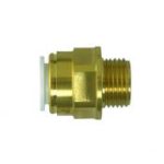 Speedfit DZR brass coupler (male BSP)