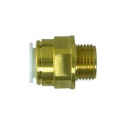 Speedfit DZR brass coupler (male BSPT)