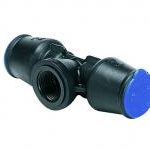 TALBOT pushfit female tee for MDPE