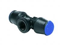 TALBOT pushfit female tee for MDPE