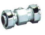 Pegler 806 BS6675 chrome straight service valve 15mm x1/2"