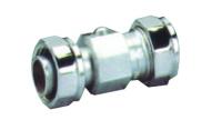 Pegler 806 BS6675 chrome straight service valve 15mm x1/2"