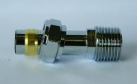 Pegler chrome radiator valve extension piece 21mm