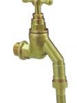Pegler 141HUFGK BS1010 lockshield hose bibtap 1/2" with union & key