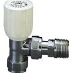 Pegler Terrier 369WH chrome angle radiator valve 1/2" FxF