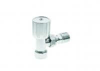 Pegler Terrier 367LSCP all chrome angle radiator valve 15mm