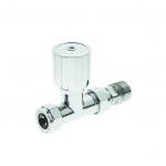 Pegler Terrier 368WHCP all chrome straight radiator valve 15mm