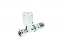 Pegler Terrier 368WHCP all chrome straight radiator valve 15mm