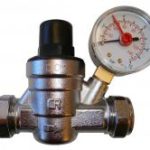 Primaflow pressure reducing valve c/w gauge 15/22mm compression