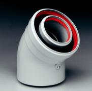 Ferroli flue bend 45 degree 100mm