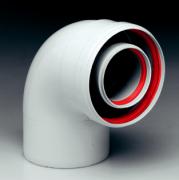 Ferroli flue bend 90 degree 100mm