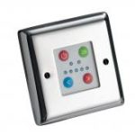 Bright stainless steel faceplate for thermal control box