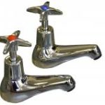 Eclipse cross head basin taps (pair)