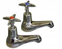 Eclipse cross head basin taps (pair)
