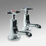 Eclipse BS4512 traditional cross head bath tap (pair)